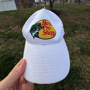 Bass Pro shops white baseball cap adjustable